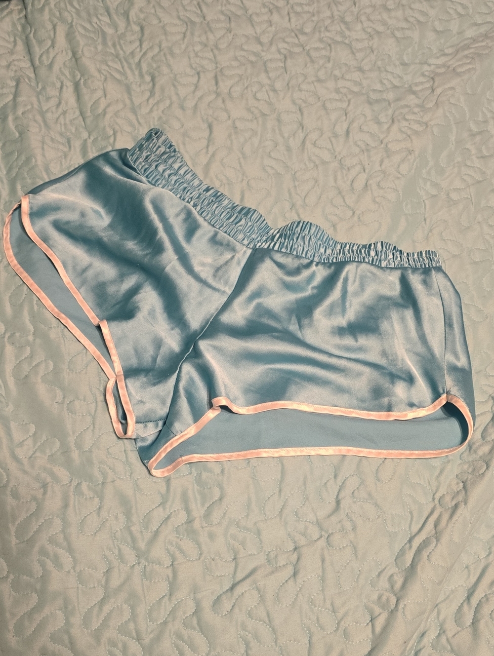 Victoria's Secret Light Blue Satin Shorts